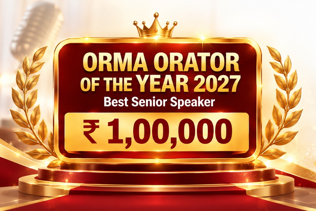 ORMA Orator of the Year 2027 - Best Senior Speaker Award