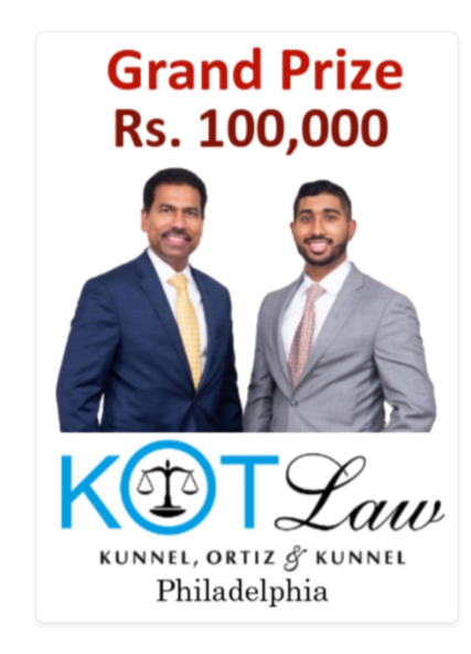 KOT Law - Grand Prize Rs. 100,000
